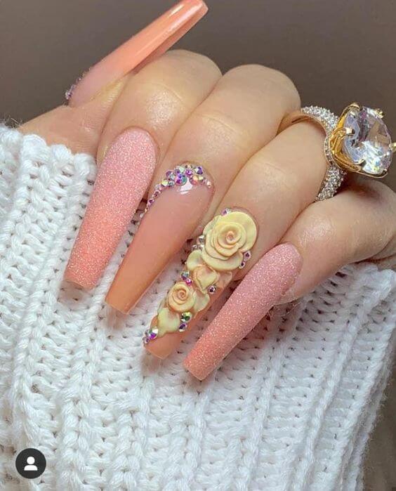 35 Quinceanera Nails That Would Make You The Center Of Attention At Your Party - 249