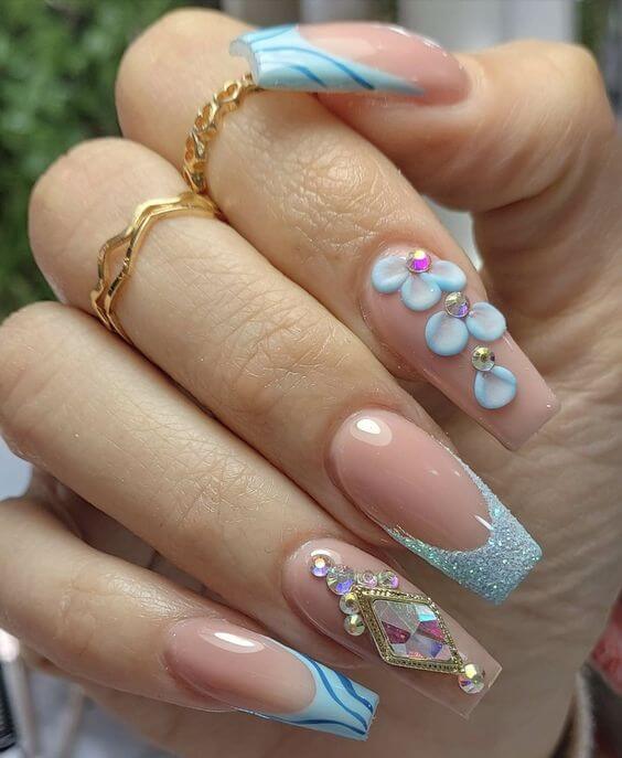 35 Quinceanera Nails That Would Make You The Center Of Attention At Your Party - 251