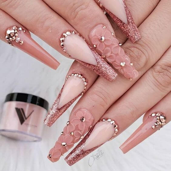 35 Quinceanera Nails That Would Make You The Center Of Attention At Your Party - 267