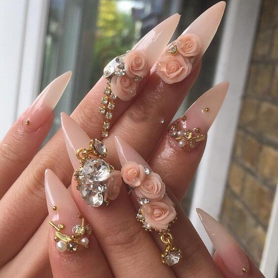 35 Quinceanera Nails That Would Make You The Center Of Attention At Your Party - 269