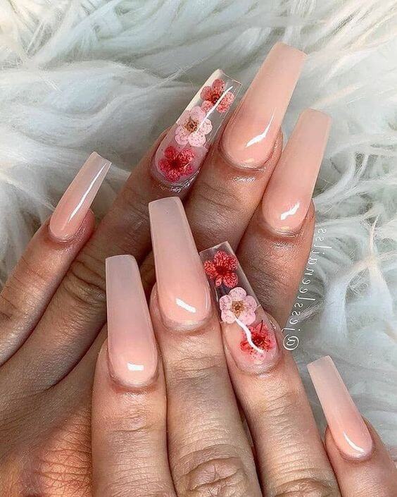 25 Exquisite Coffin Nail Designs That'll Bring You On Cloud Nine - 126