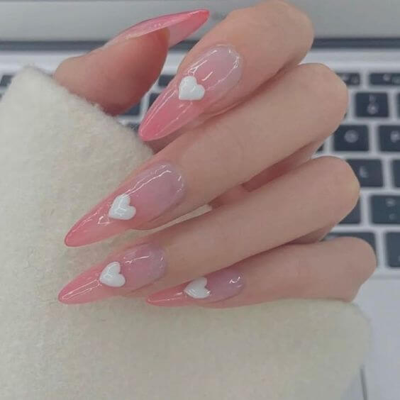 Pink Ombre Nails