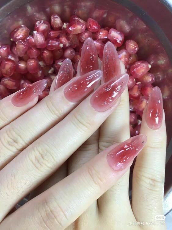 Find Out 20 Red Long Acrylic Nails That Will Complement Your Sassy Personality - 104