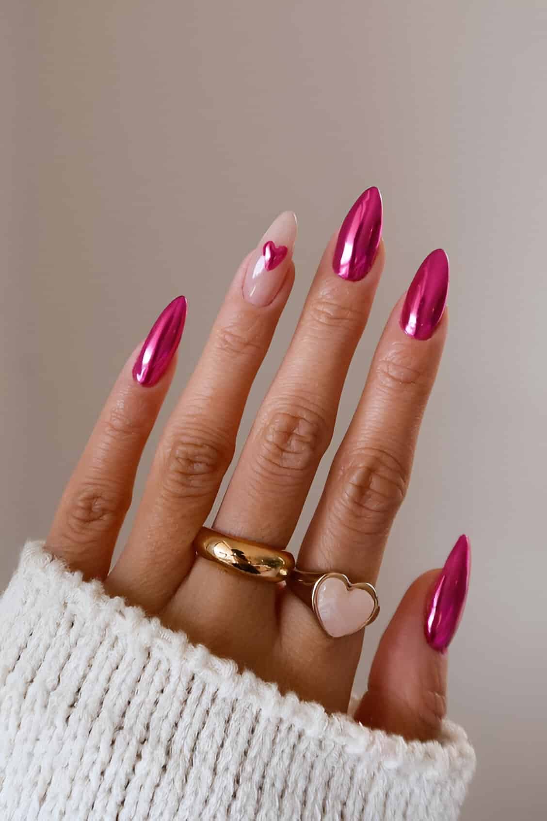 40 Gorgeous Heart Manicures Romantic Ladies Need To Copy ASAP 21