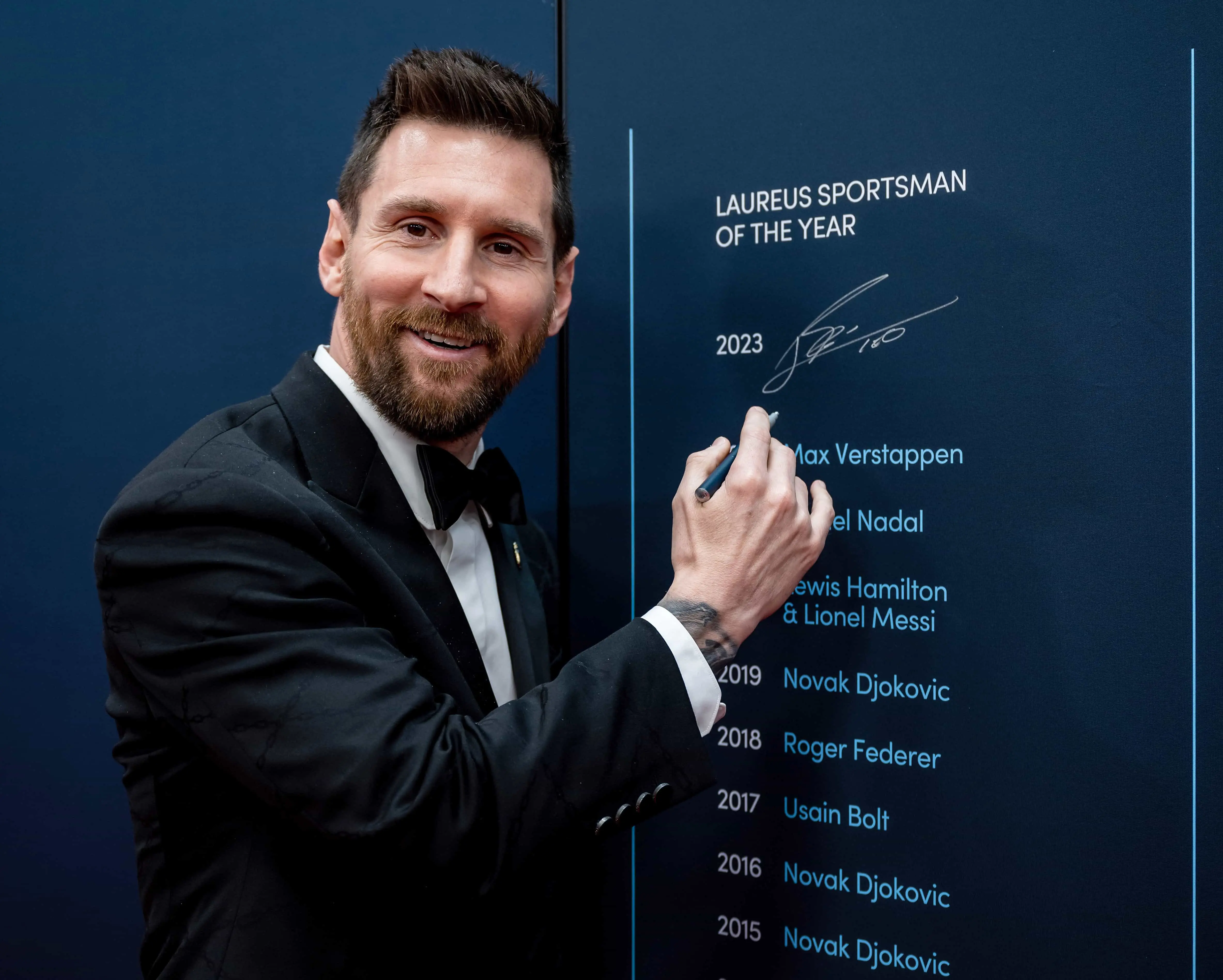 Lionel Messi wins the Laureus World Sportsman of the Year award