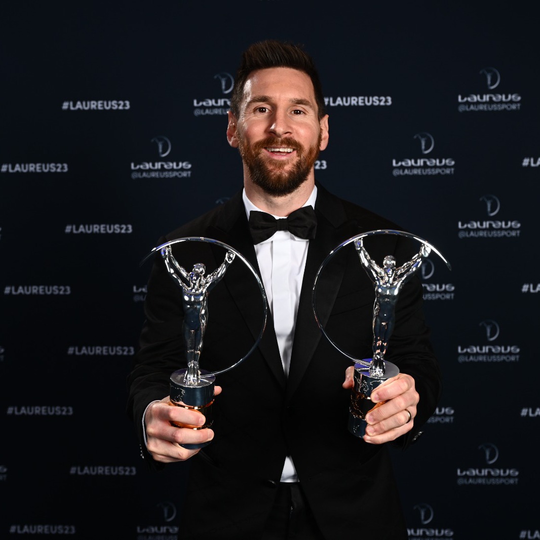 Laureus on X: "History maker! Lionel Messi is the first ever athlete to win  the Laureus World Sportsman of the Year and Laureus World Team of the Year  Awards in the same