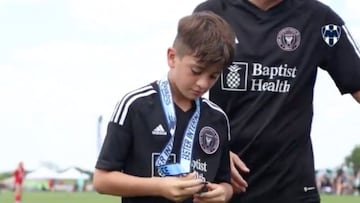 Thiago Messi's viral goal with Inter Miami Academy - AS USA