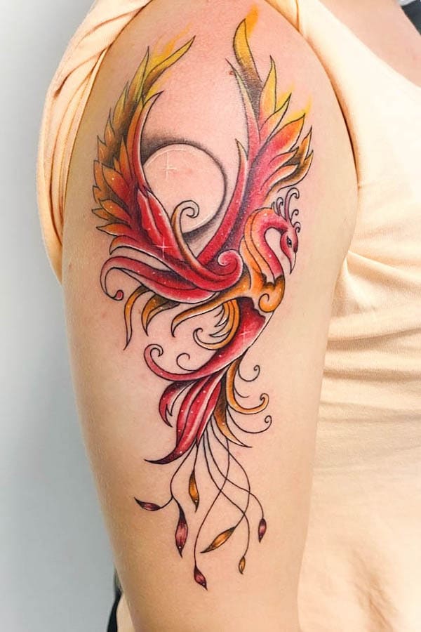 phoenix tattoos by @astrolabium tattoo