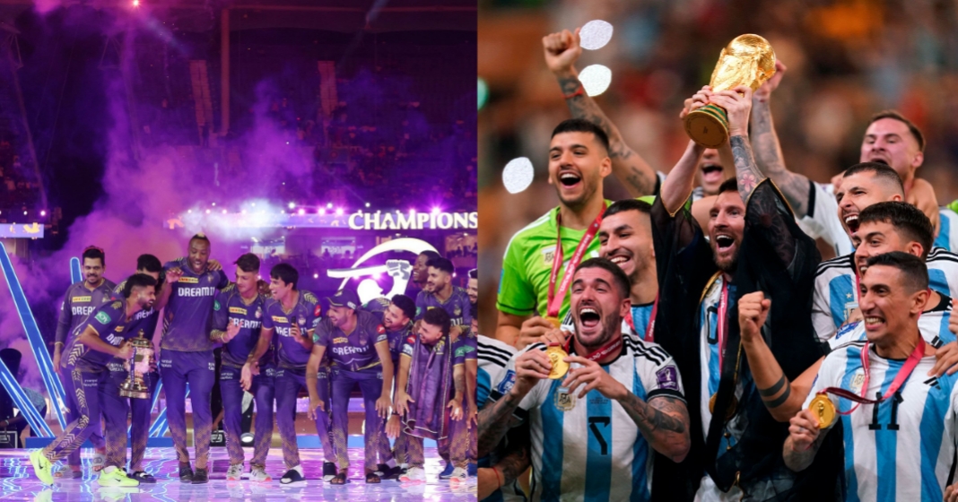 Shreyas Iyer and KKR Imitate Lionel Messi and Argentina's FIFA World Cup  2022 Celebration After Losing IPL 2024 Final | CricTips