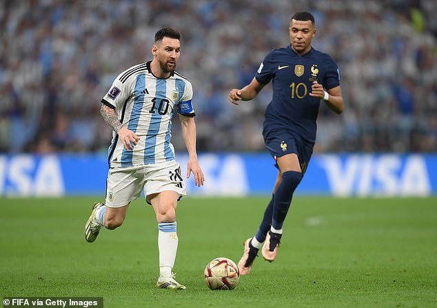 The pair battled in 2022's World Cup Final as Messi's Argentina emerged victorious