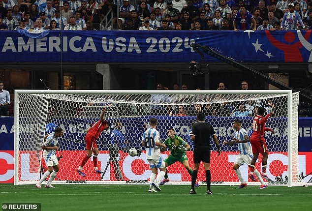 Canada could have had a goal before halftime - Stephen Eustaquio's six-yard header was saved