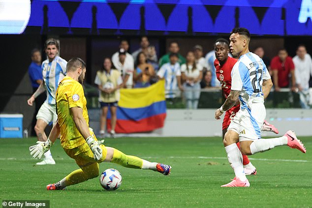 Lautaro Martinez made the game safe with a smart finish from a Messi pass late on