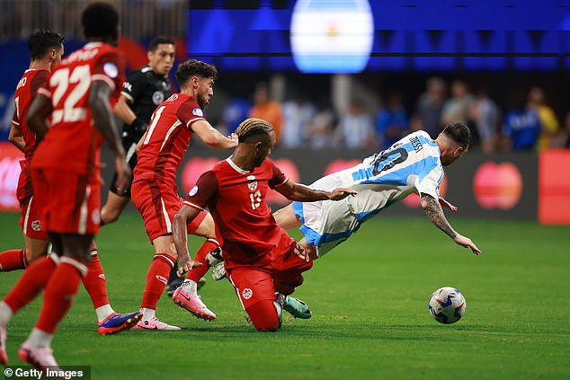 Messi had to dig deep during a game where Argentina struggled to play their best football