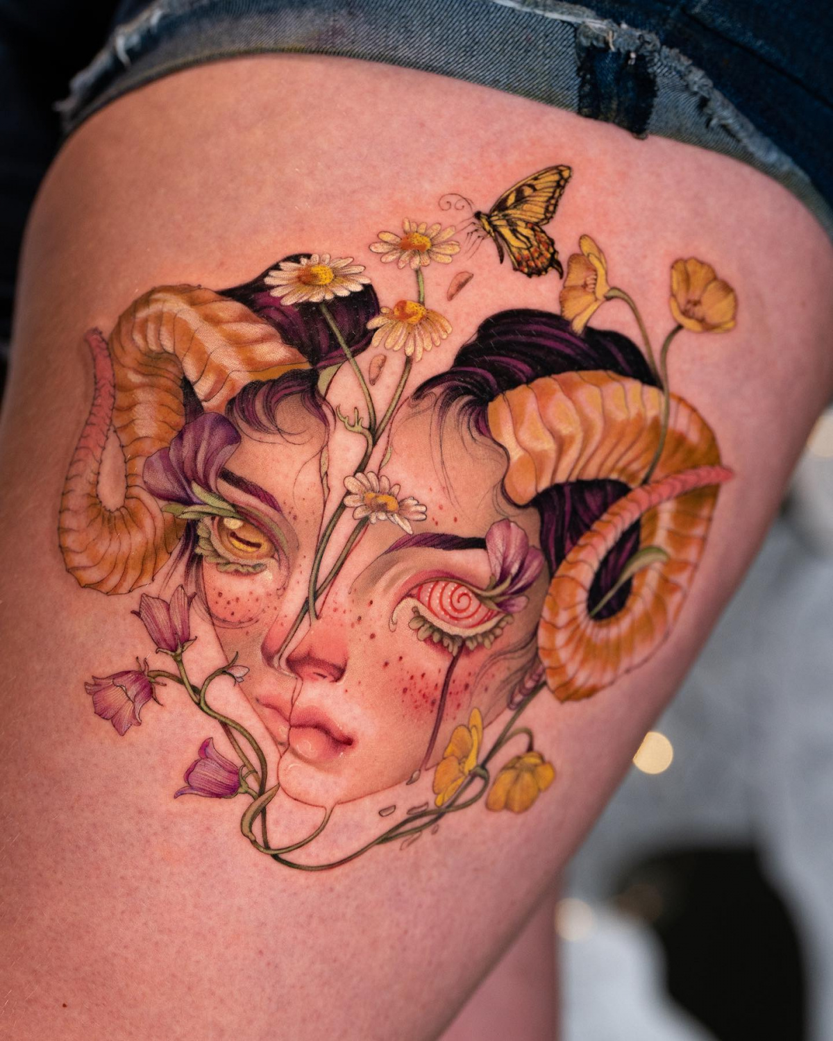 Tattoo artist Maiza Van Bommel