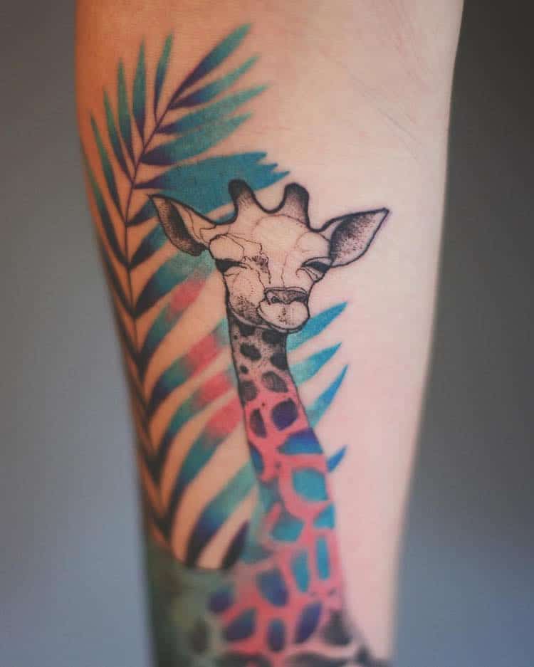 Colorful Tattoo Animal Tattoos Watercolor Tattoos Illustrative Tattoos Joanna Swirska