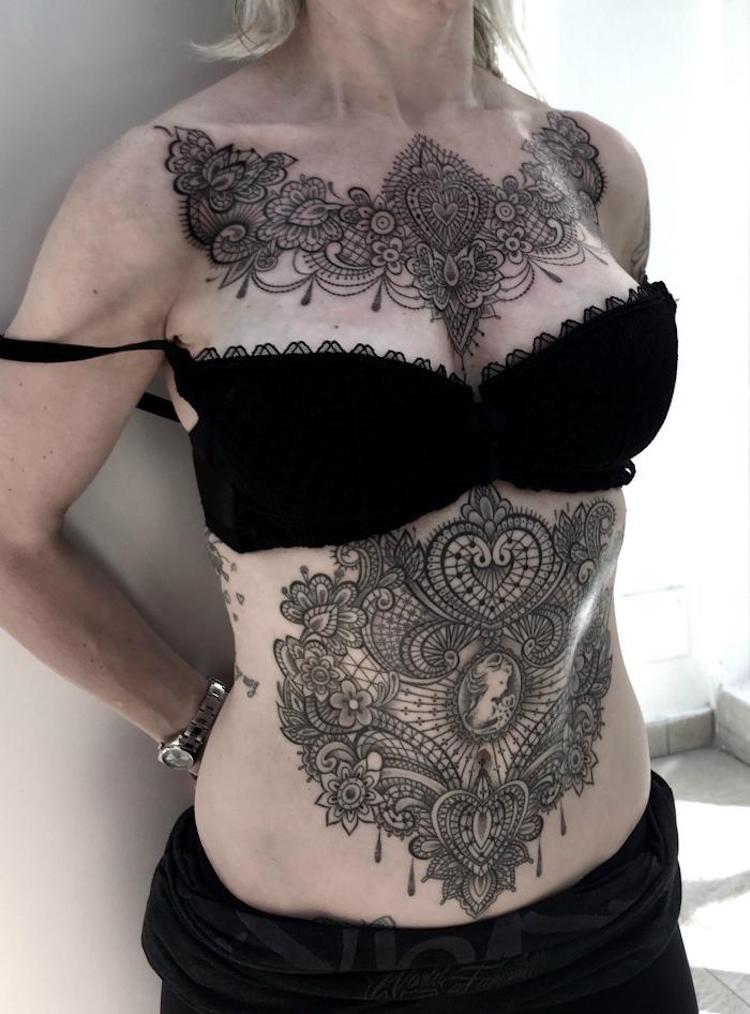 Victorian Lace Tattoo