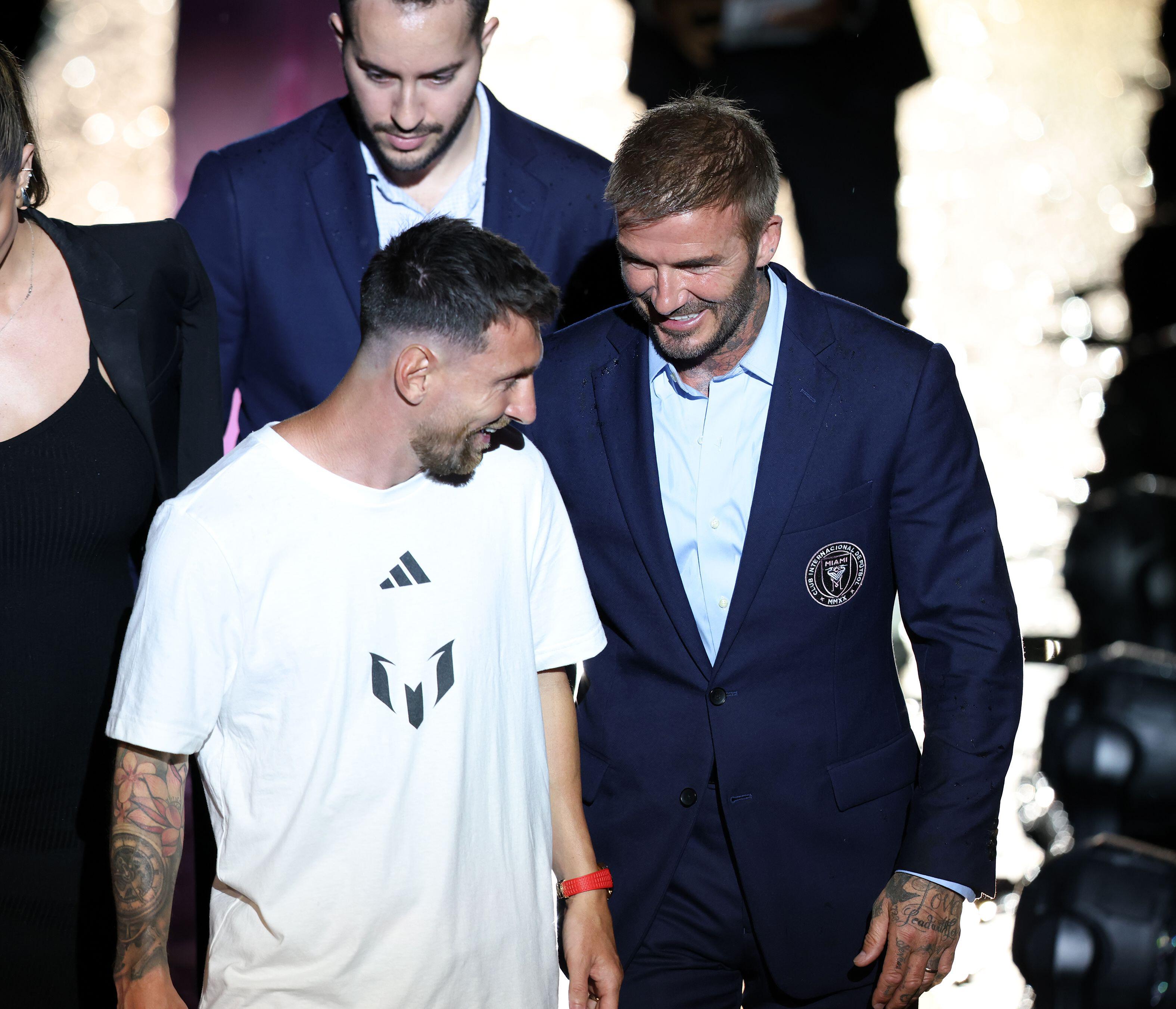 David Beckham makes outrageous claim about Lionel Messi's Inter Miami unveiling and nobody believes him | The Sun