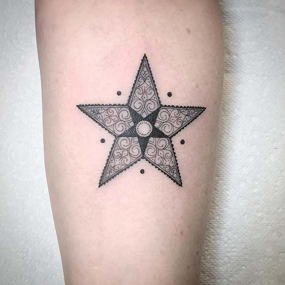 Explore 18 Stunning Geometric Star Tattoo Designs for 2024: Unique Patterns, Bold Ideas, and Creative Sleeve Options