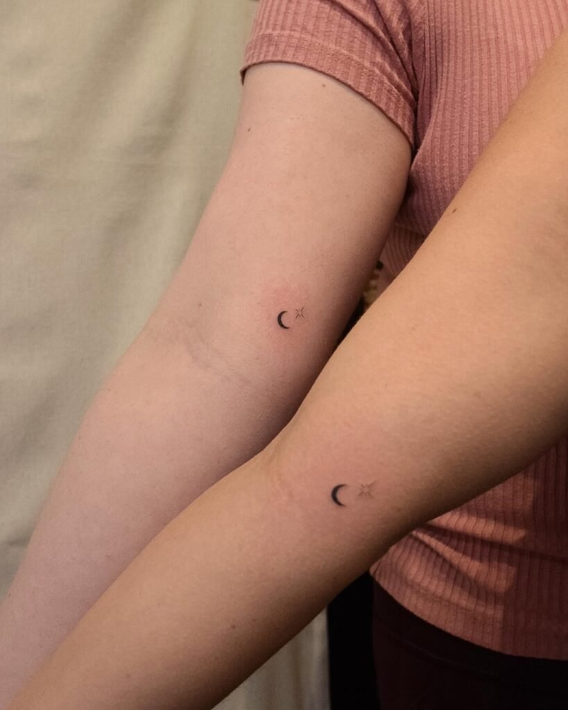 Tiny Matching moon & star