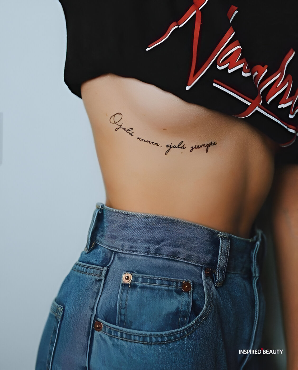 Quoted Underboob Tattoo