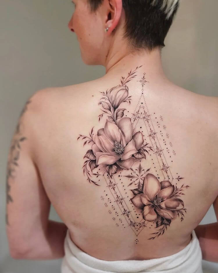 Floral Ornamental Tattoo