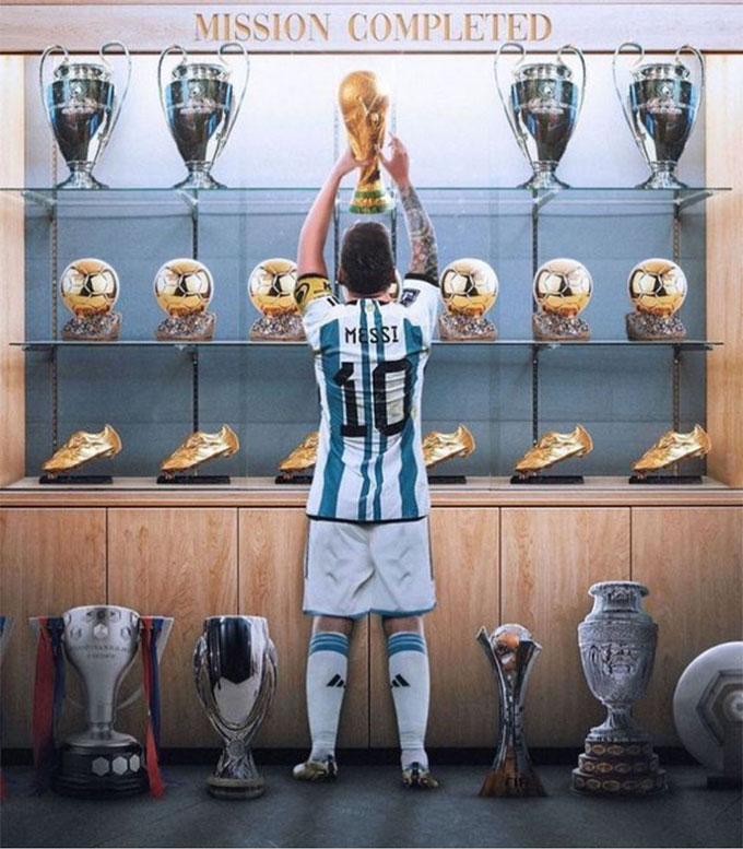 Messi also completed his title collection nearly 2 years before Djokovic.