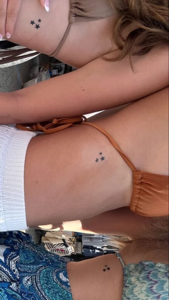 matching star tattoo