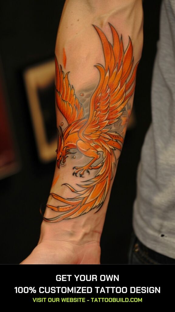 phoenix wing tattoo