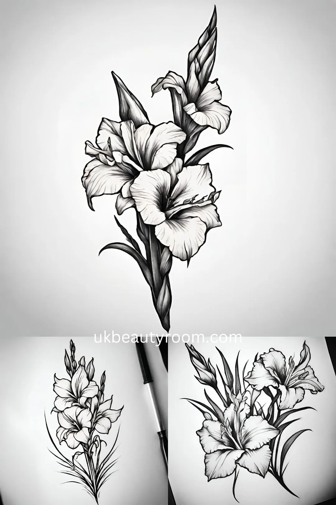 August: Gladiolus - flower tattoo ideas