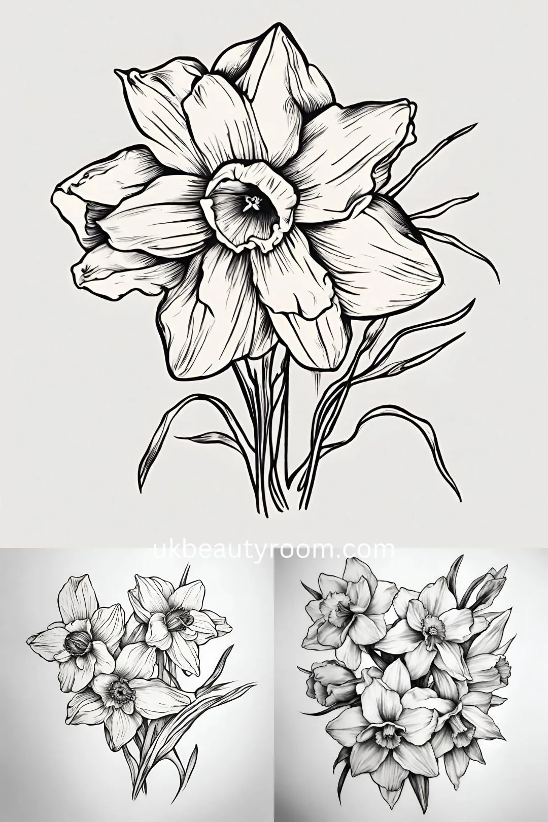 December: Narcissus - flower tattoo ideas