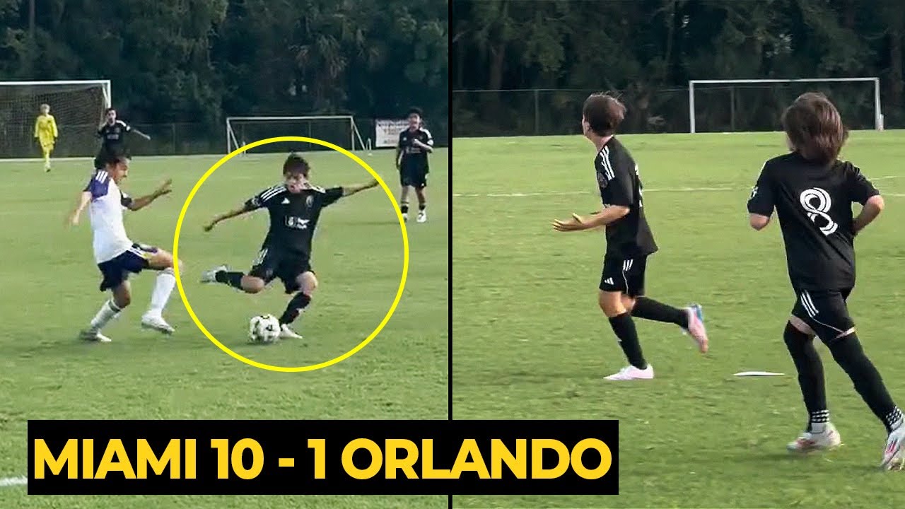 Thiago Messi scored beautiful goal with Inter Miami U13 against Orlando City in today game