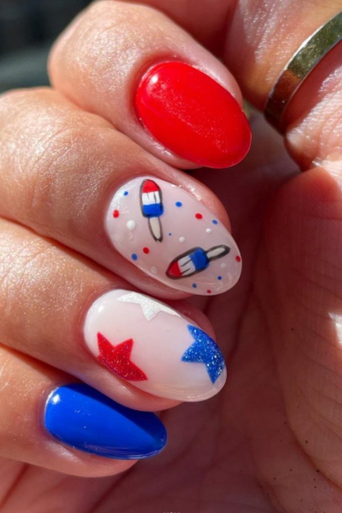 Celebrating Independence with Style: 4th of July Nails 24 Ideas