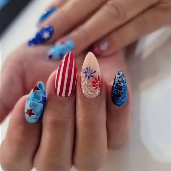 Celebrating Independence with Style: 4th of July Nails 24 Ideas