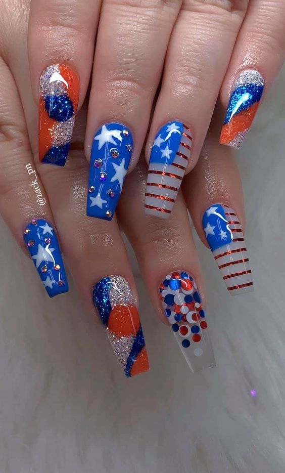 Celebrating Independence with Style: 4th of July Nails 24 Ideas