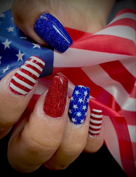 Celebrating Independence with Style: 4th of July Nails 24 Ideas