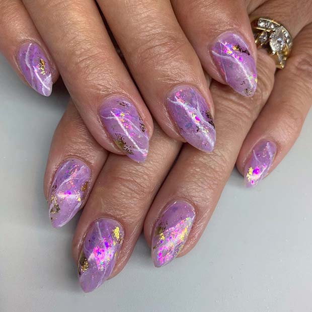 Amethyst Nail Art