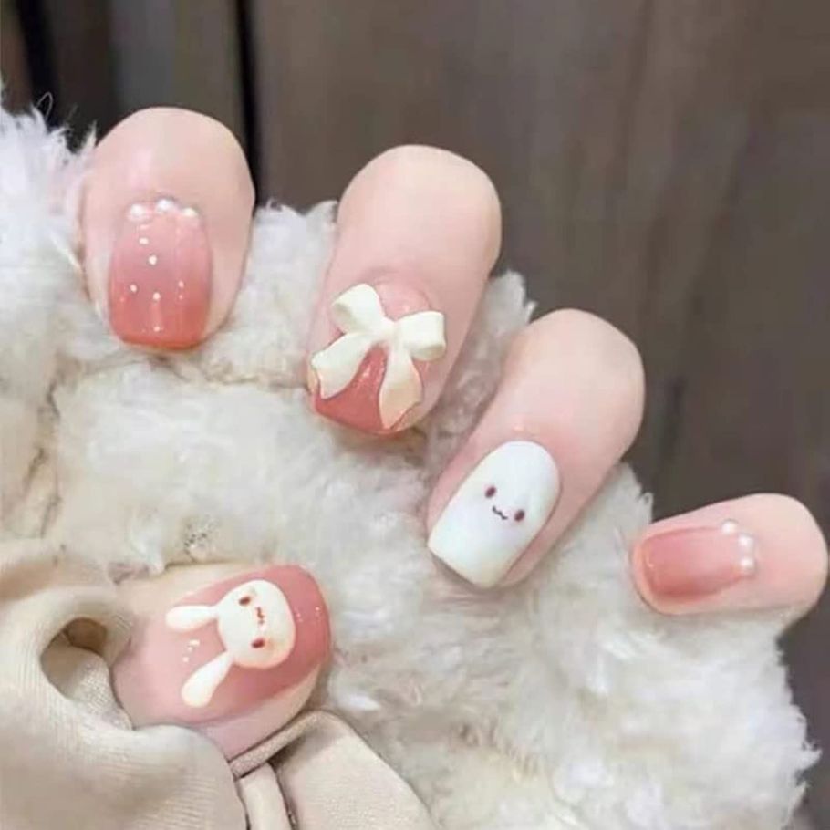 Easter Bunny Nail Designs