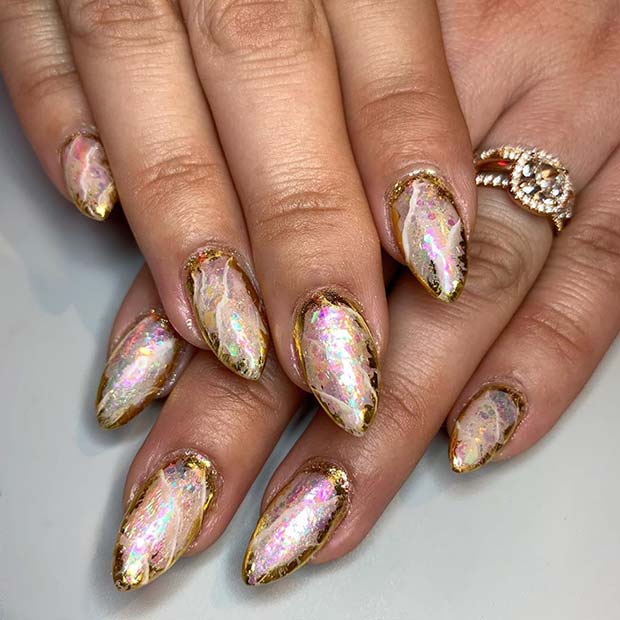 Magical Mani with Gold Foils