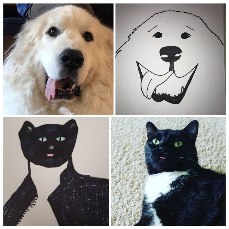 Poorly drawn pets, Wisconsin Humane Society, Mama Noodle