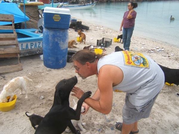 Couple with Rescued Animals